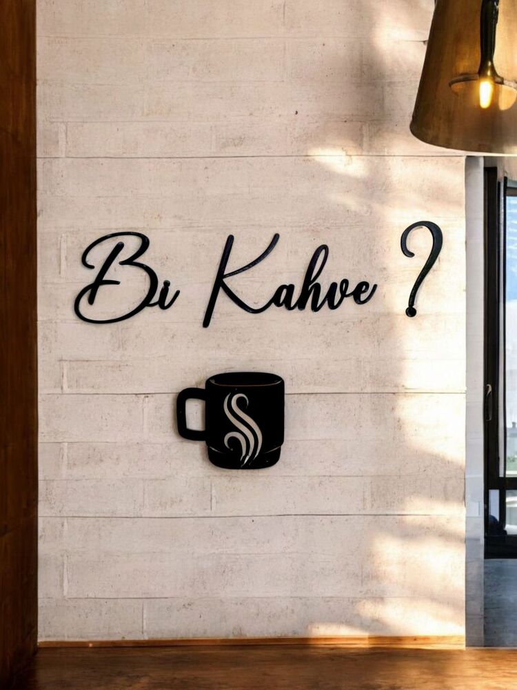 Bi Kahve? Ahşap Duvar Dekorasyonu -135