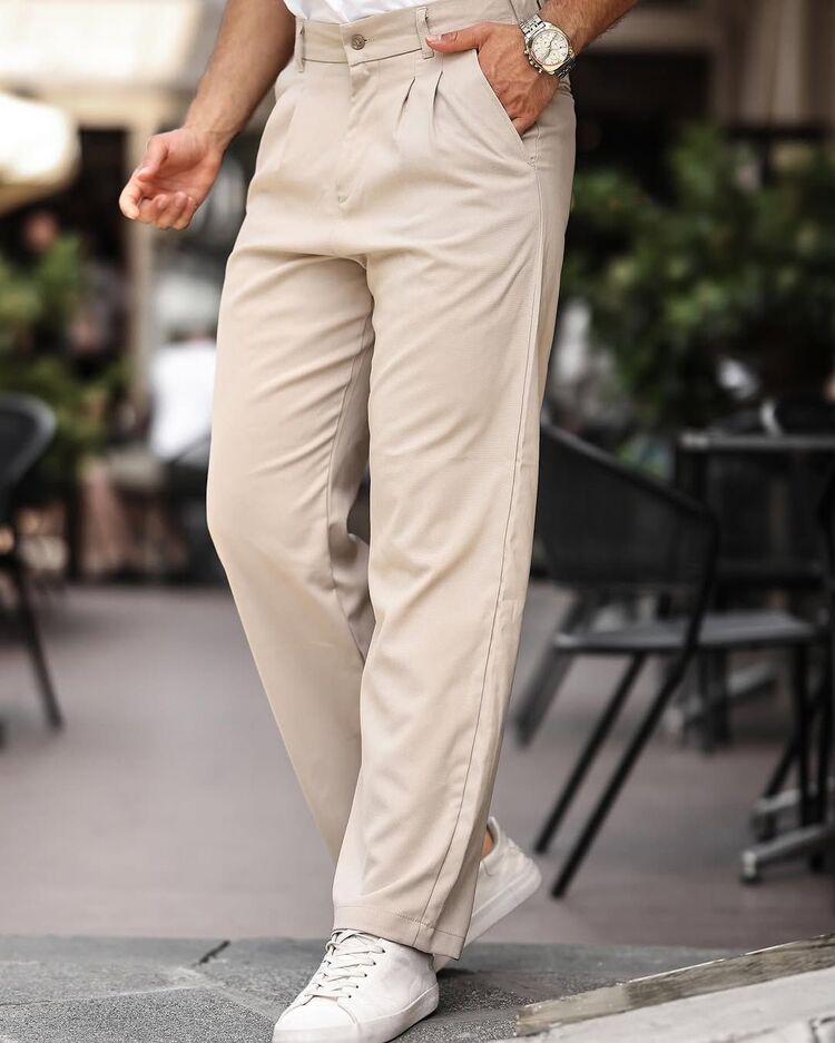 Günlük Şıklığın Yeni Yorum: krem Baggy Pantolon