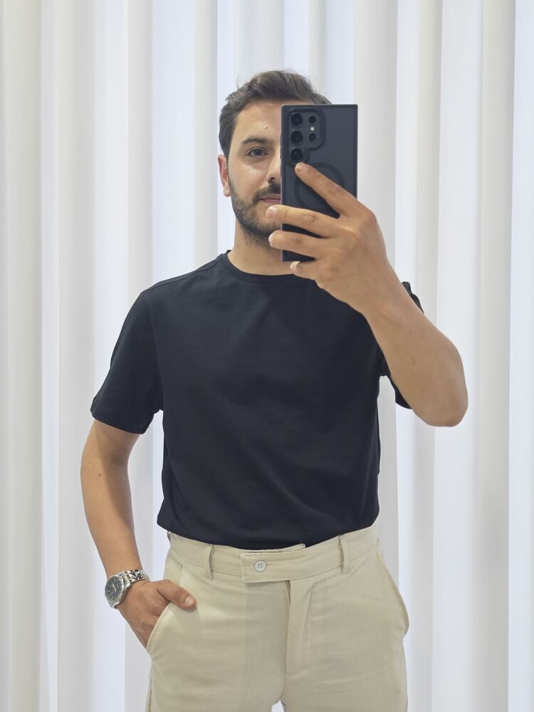 minimalist t-shirt Siyah 