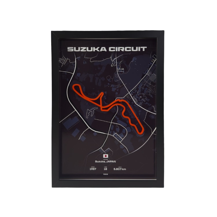 SUZUKA CIRCUIT 3D PİST TABLOSU