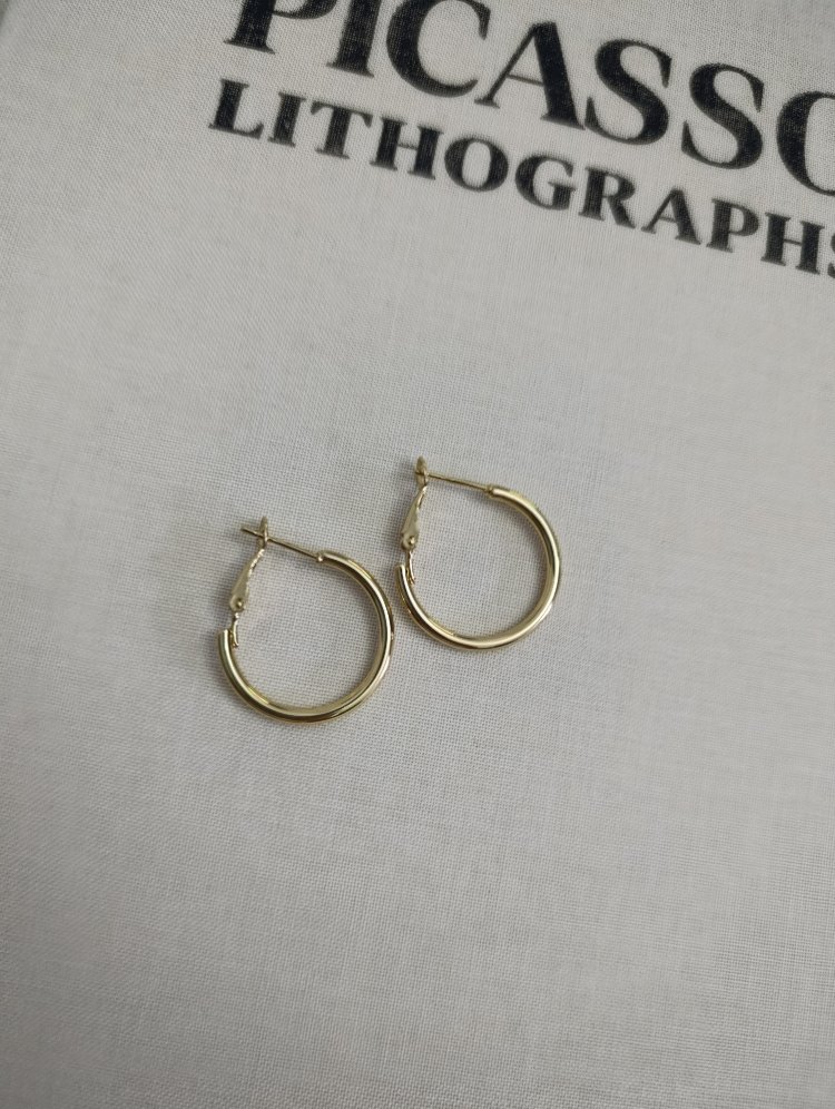 Gold Halka Küpe