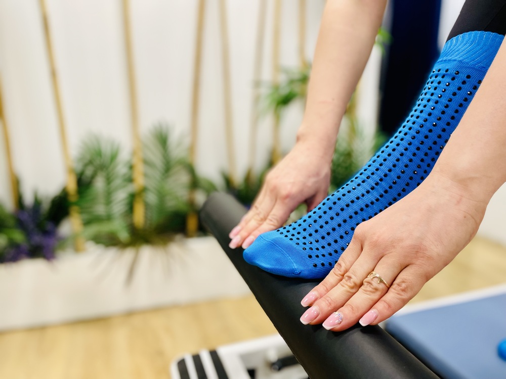 Fully M'gems Mavi Kaydırmaz Pilates Ve Yoga Çorabı