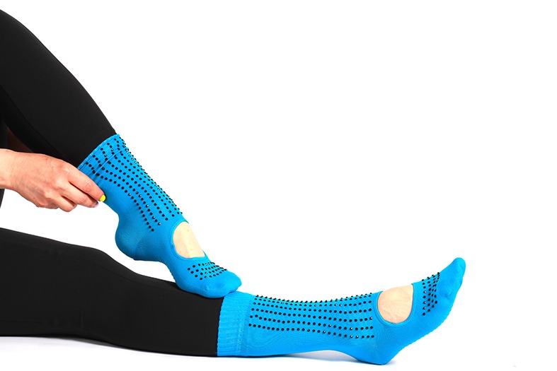 M'gems Mavi Kaydırmaz Pilates Ve Yoga Çorabı