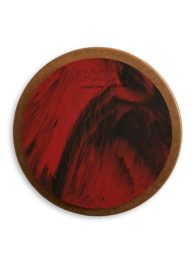 Okecajon 6 Inch Kırmızı-Siyah Tek Taraflı Practice Pad / PR-6