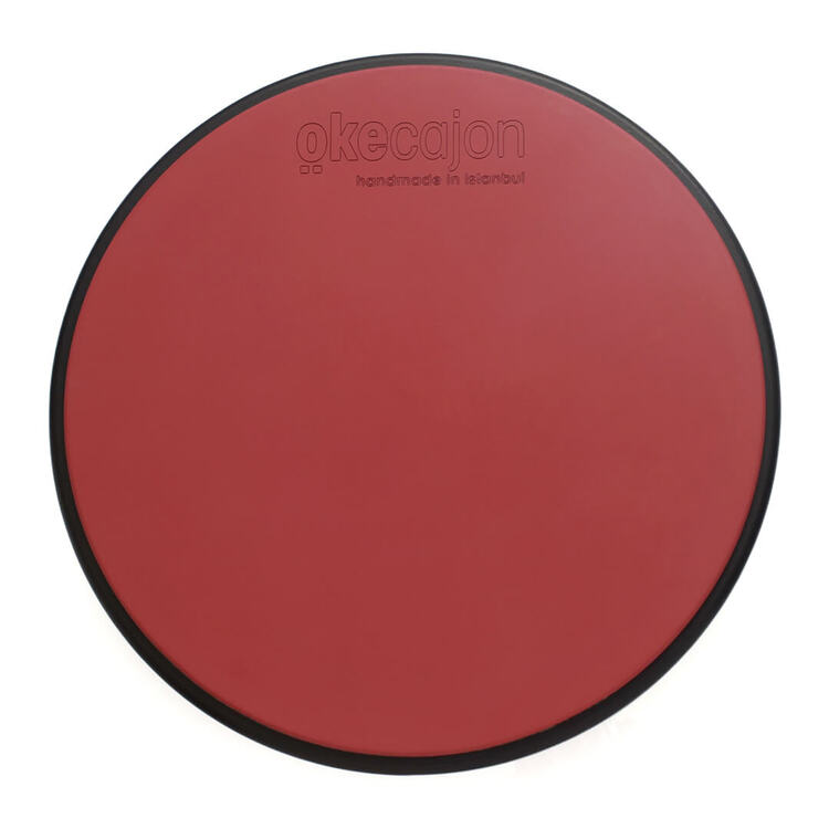 Okecajon 12 Inch Kırmızı Tek Taraflı Practice Pad / PR-12