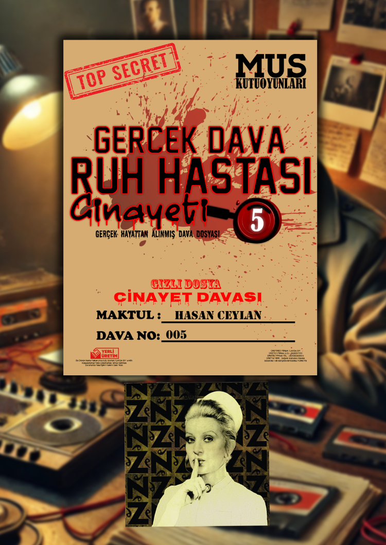 Ruh Hastası Davası Dedektif Oyunu Cinayet Çözme Katil Kim Suçlu Bulma Kutu Oyunu