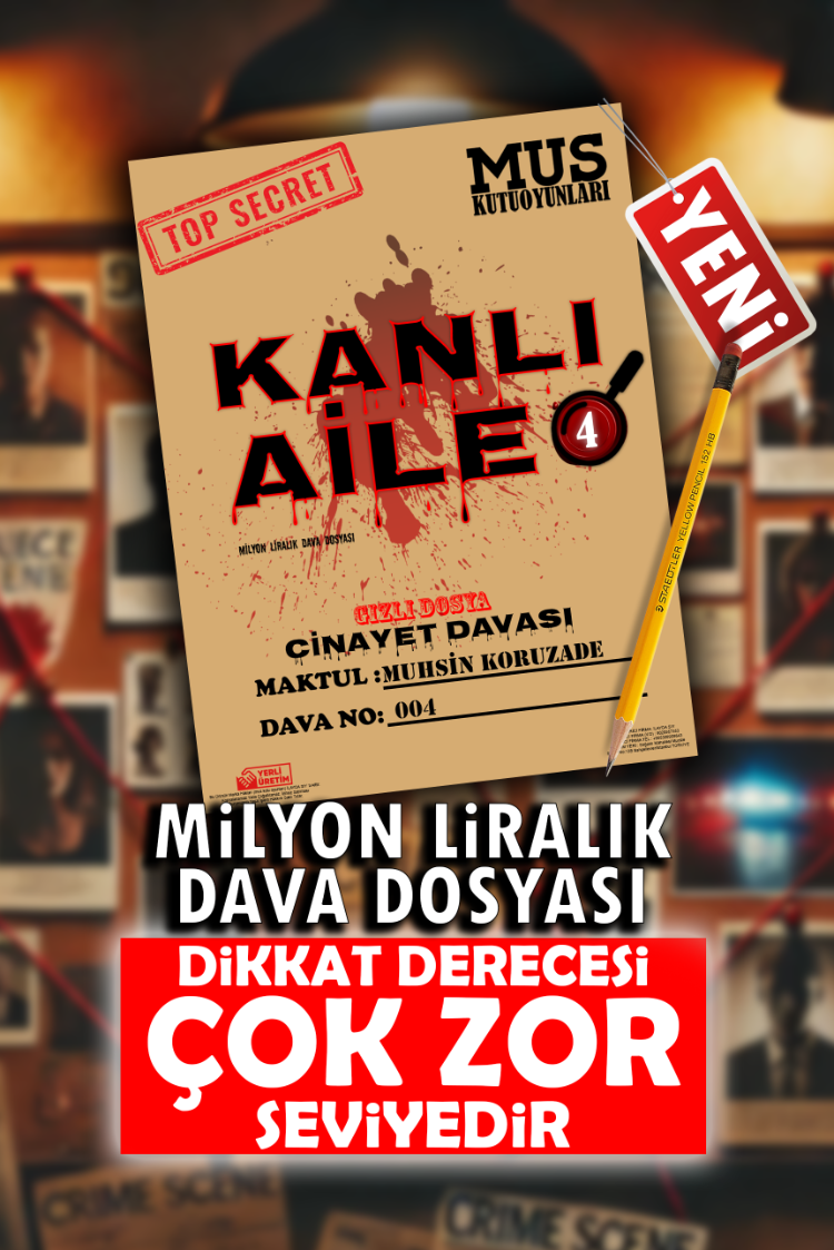 Kanlı Aile Dedektif Kutu Oyunu Katil Kim Oyunu YENİ ÜRÜN