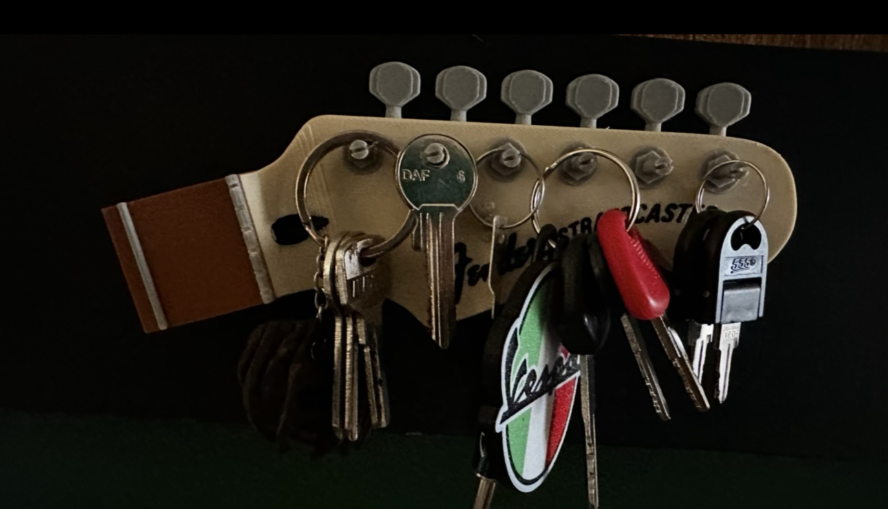 Gitar duvar anahtarlığı