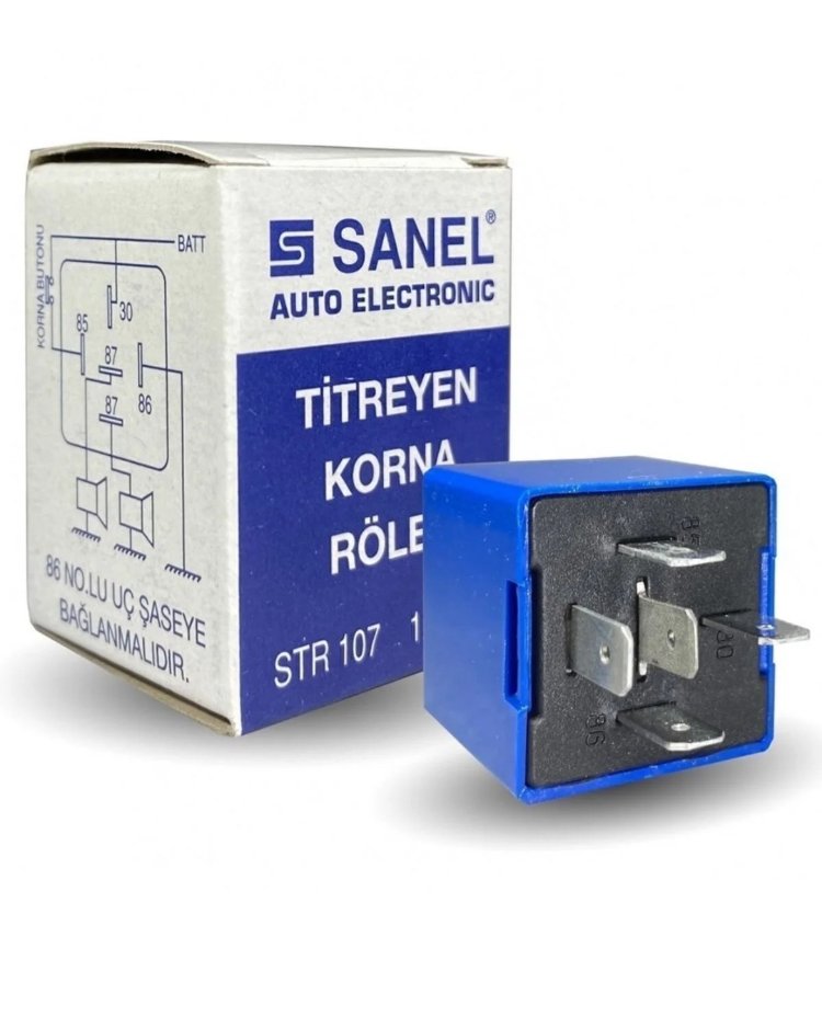 SANEL TİTREYEN KORNA ROLESİ 12V/30A