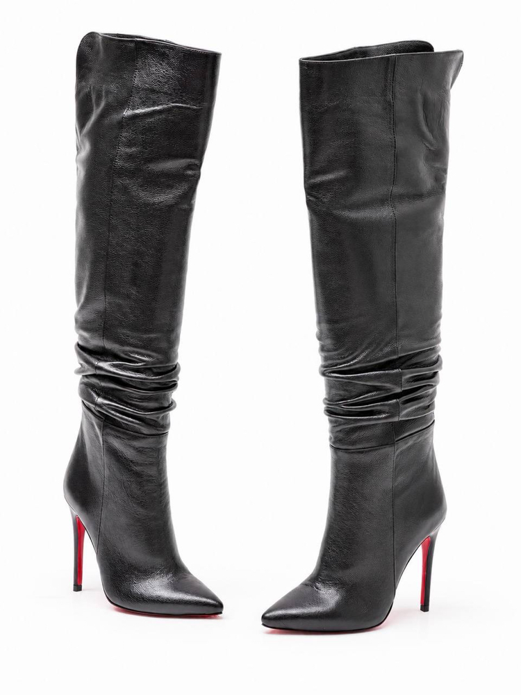 Christian Louboutin Siyah Topuklu Çizme