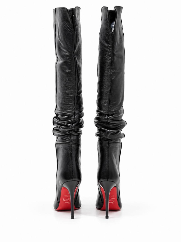 Christian Louboutin Siyah Topuklu Çizme