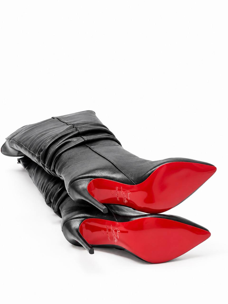 Christian Louboutin Siyah Topuklu Çizme