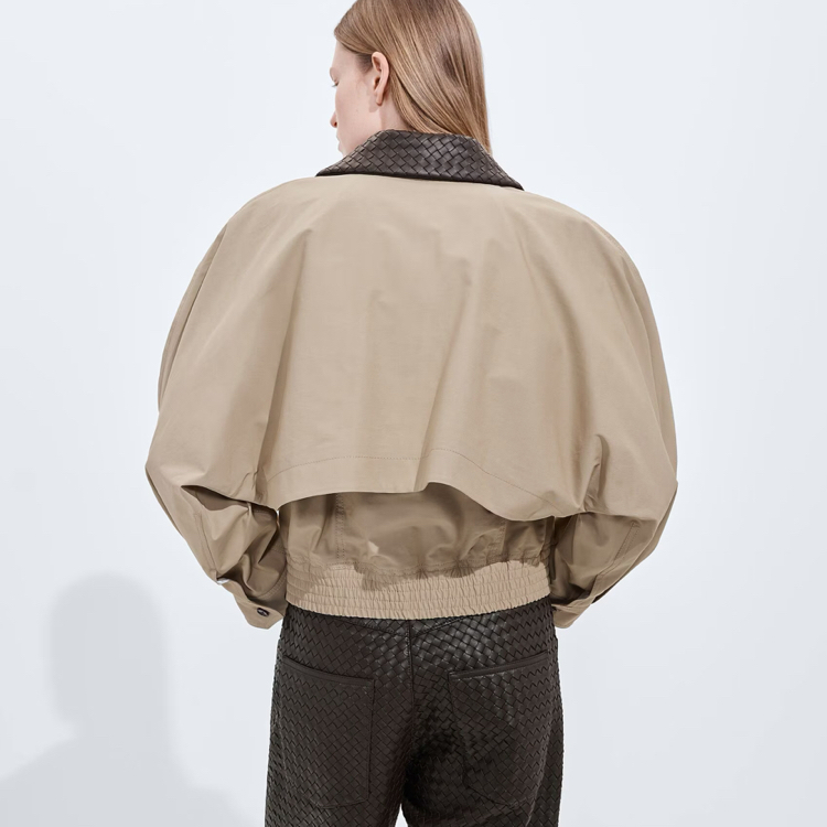 Bottega veneta jackets Cotton Blouson Brown 