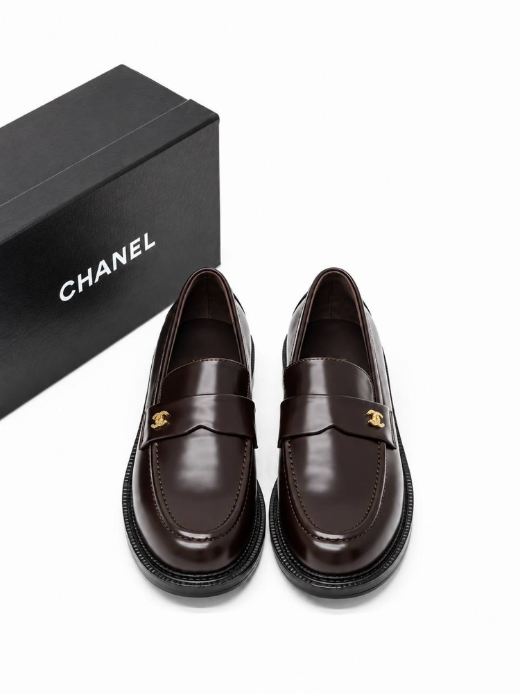 Chanel Kahve Deri Makosen