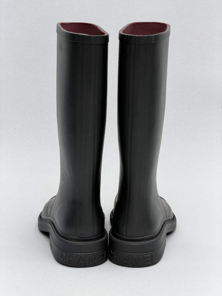 Chanel Rain Bot Black 