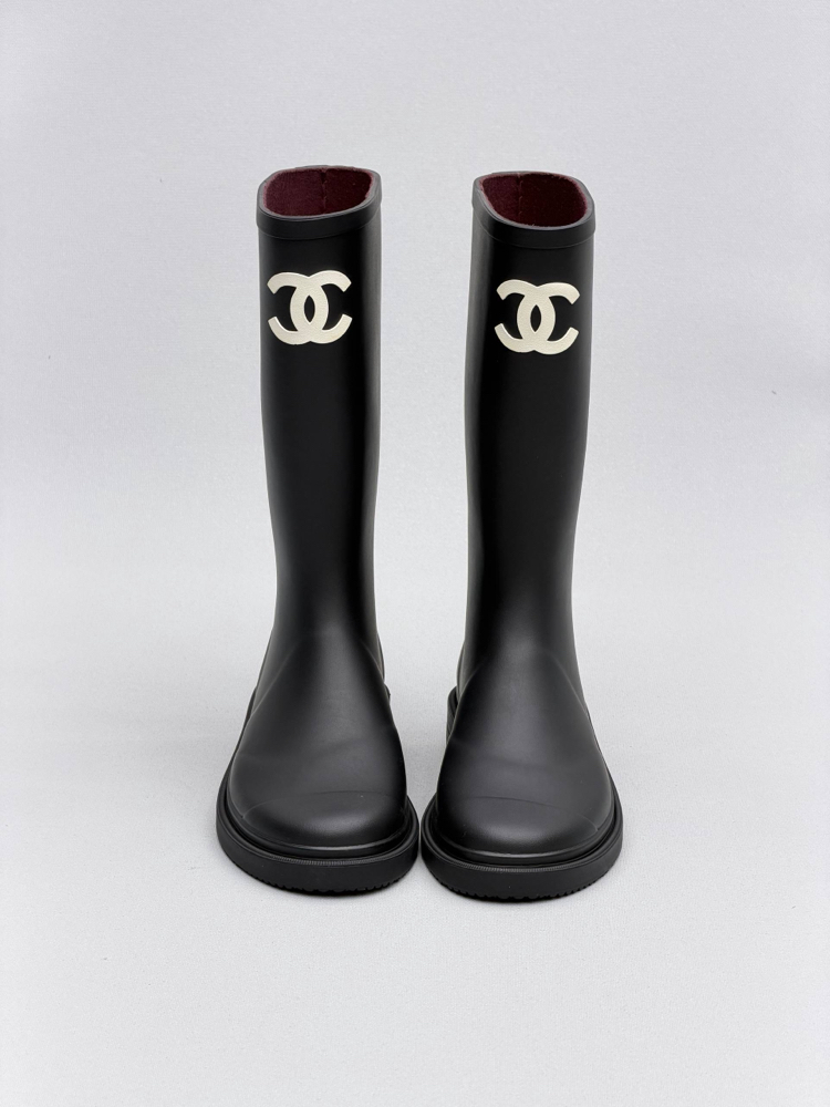 Chanel Rain Bot Black 