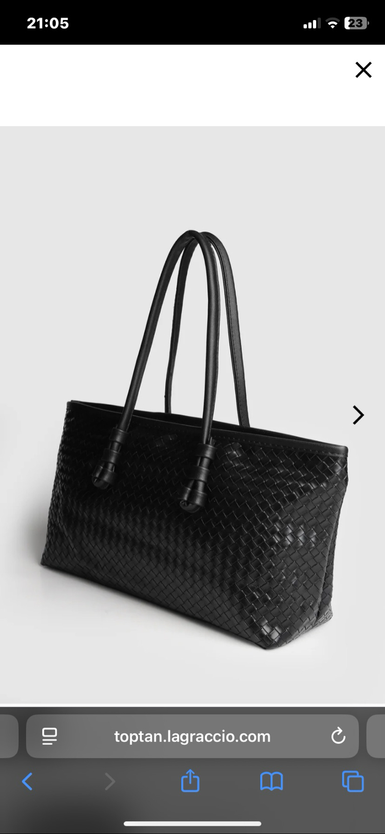 Paris Kadın Siyah Vintage Baget Çanta