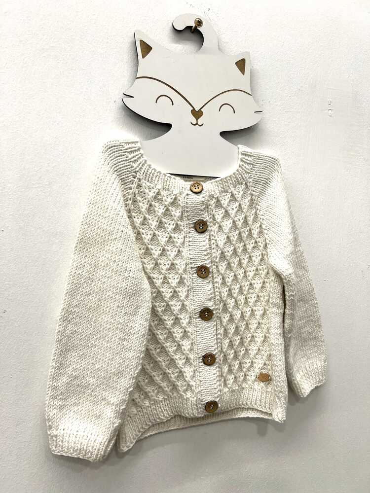 Düğmeli Bebek Hırkası