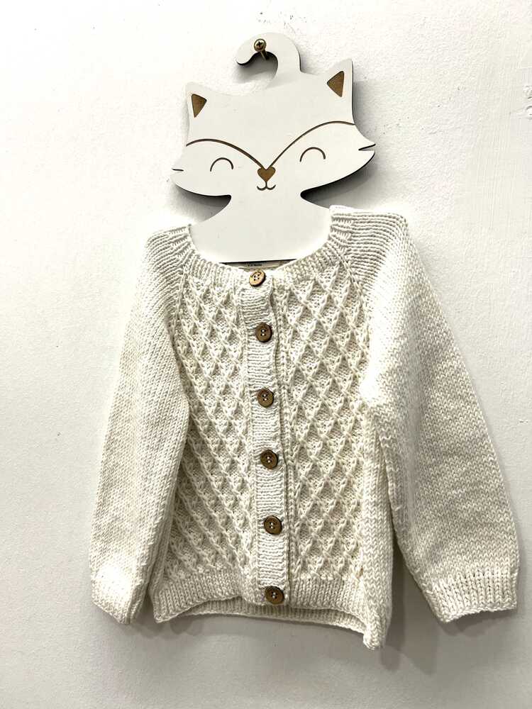 Düğmeli Bebek Hırkası