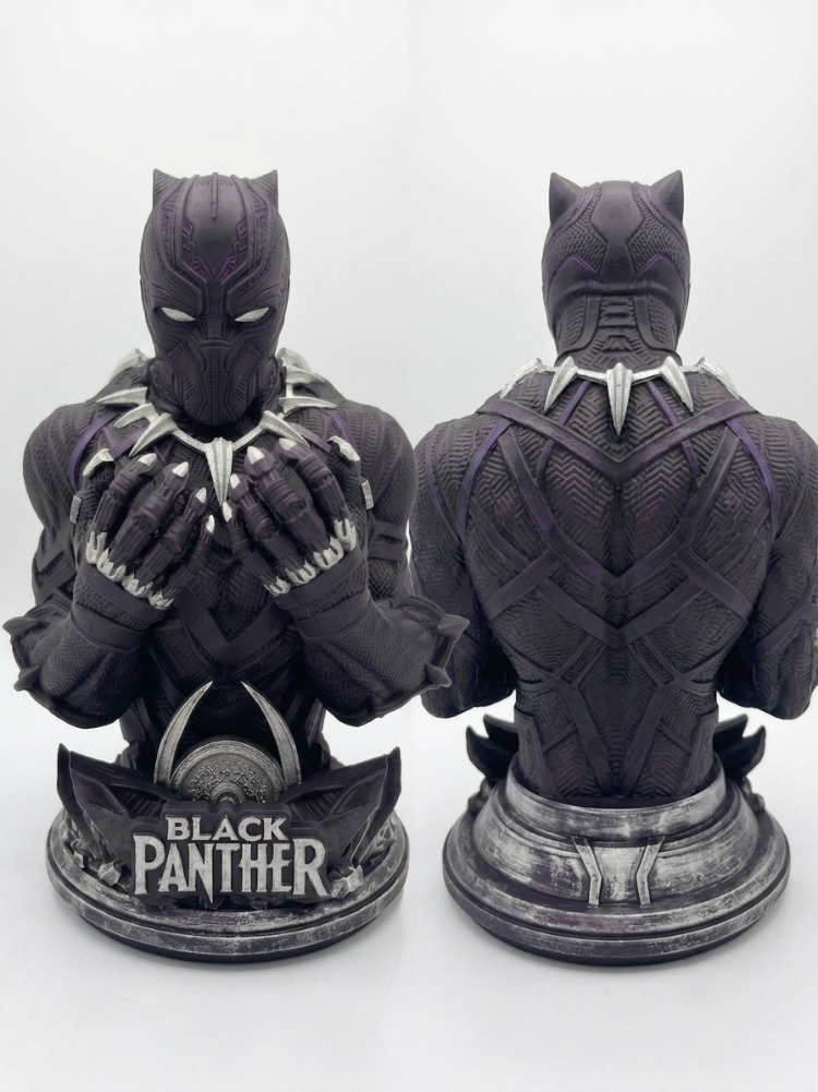 Black Panther Büstü - 3D Print & El Yapımı Özel Tasarım