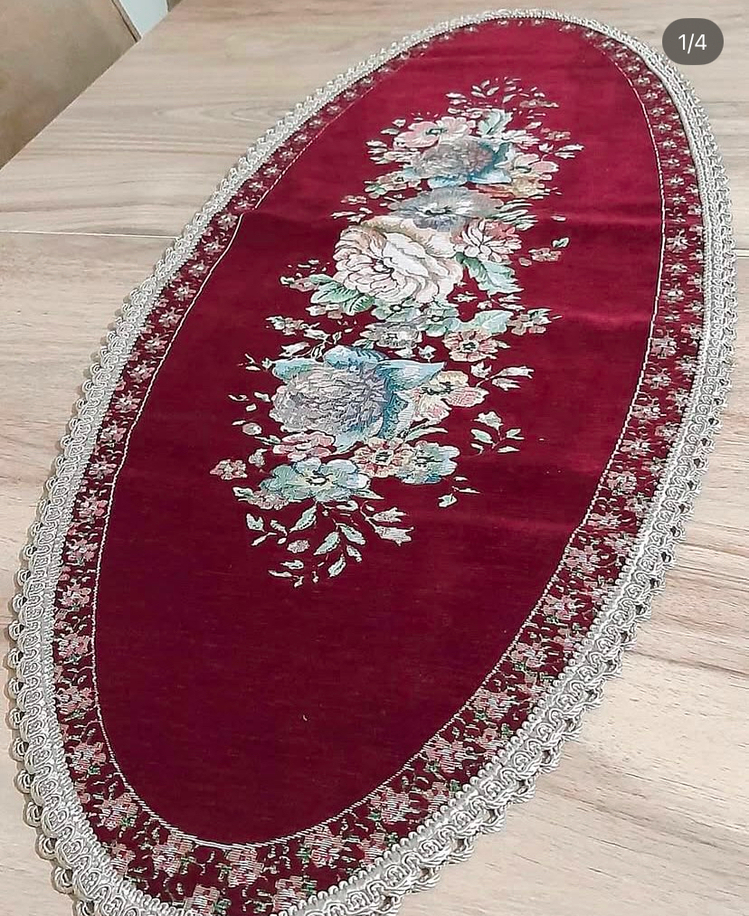 GOBLEN ŞÖNİLLİ RUNNER BORDO