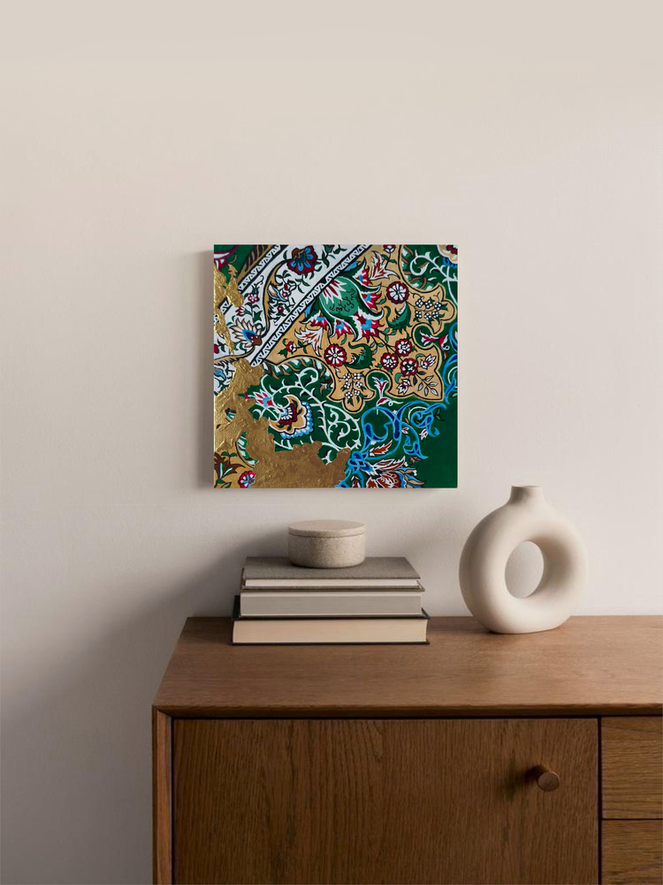 Fidan | yağlı boya Tablo | El Yapımı Duvar Dekoru | 20x20 cm