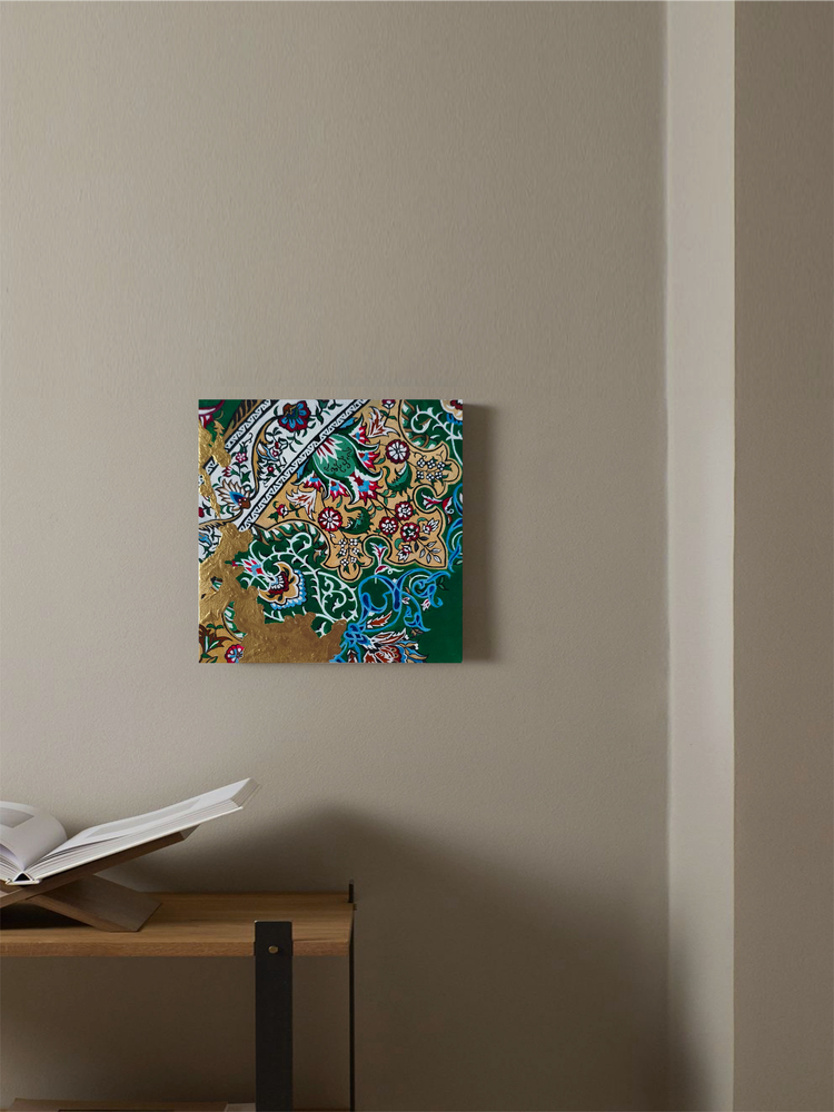 Fidan | yağlı boya Tablo | El Yapımı Duvar Dekoru | 20x20 cm