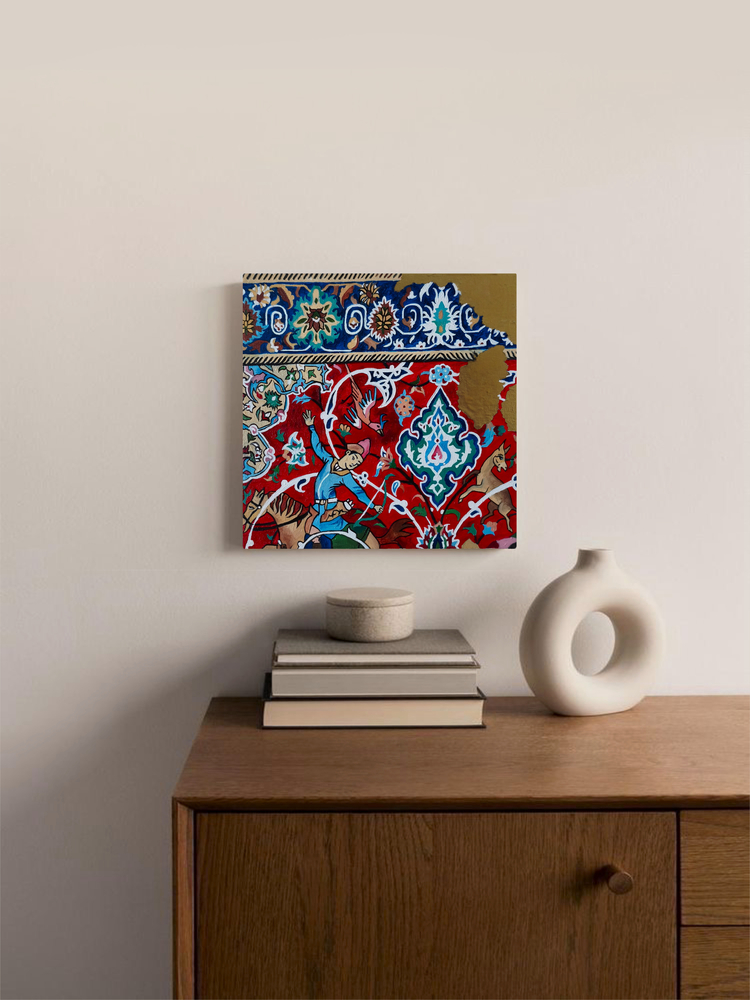 Alsev | yağlı boya Tablo | El Yapımı Duvar Dekoru | 20x20 cm