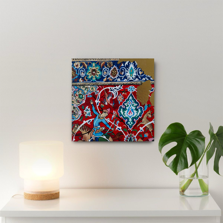 Alsev | yağlı boya Tablo | El Yapımı Duvar Dekoru | 20x20 cm