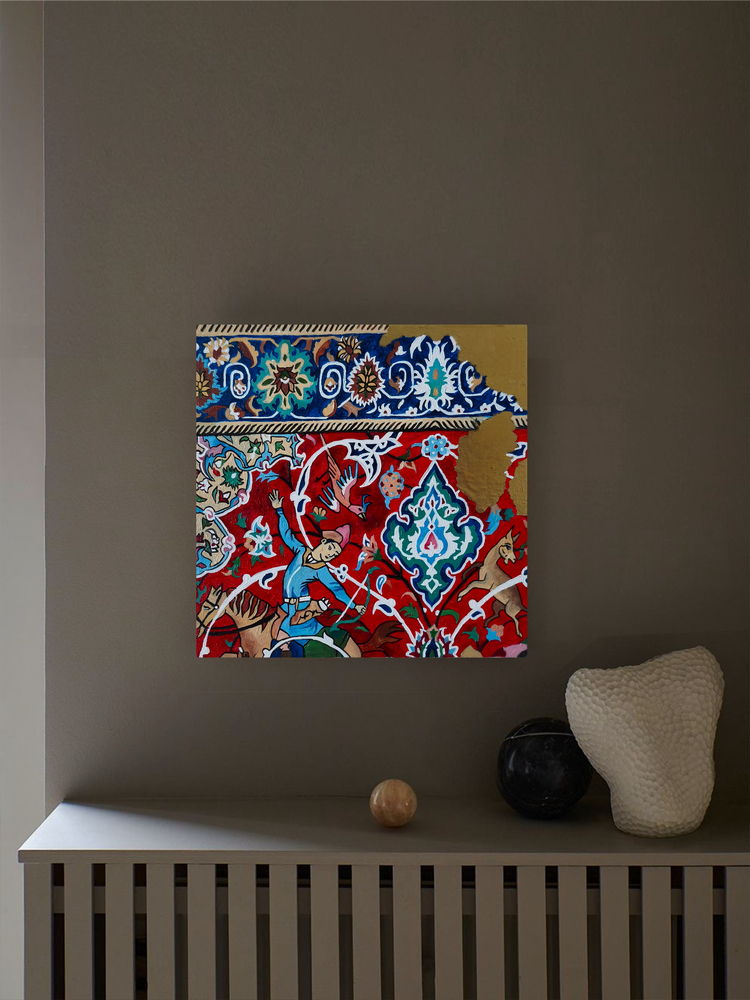 Alsev | yağlı boya Tablo | El Yapımı Duvar Dekoru | 20x20 cm