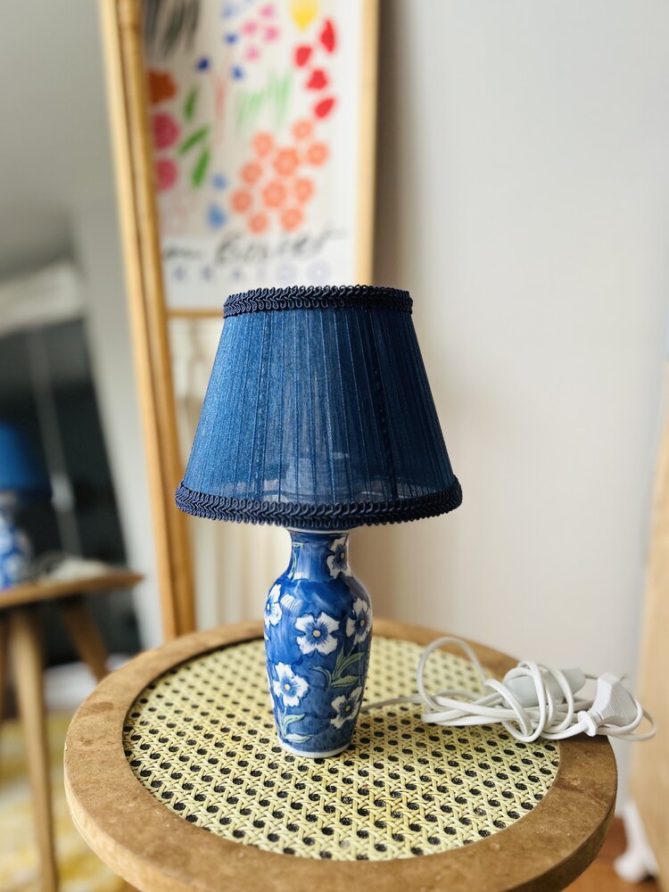 Blue Blanc abajur