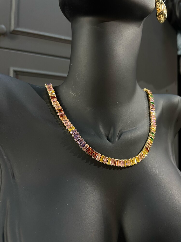 Gold Rainbow Su Yolu Kolye
