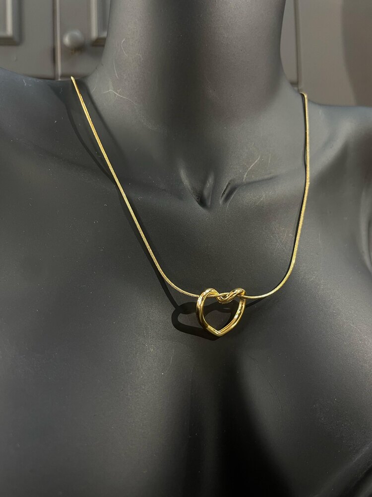 Gold Kalp Kolye
