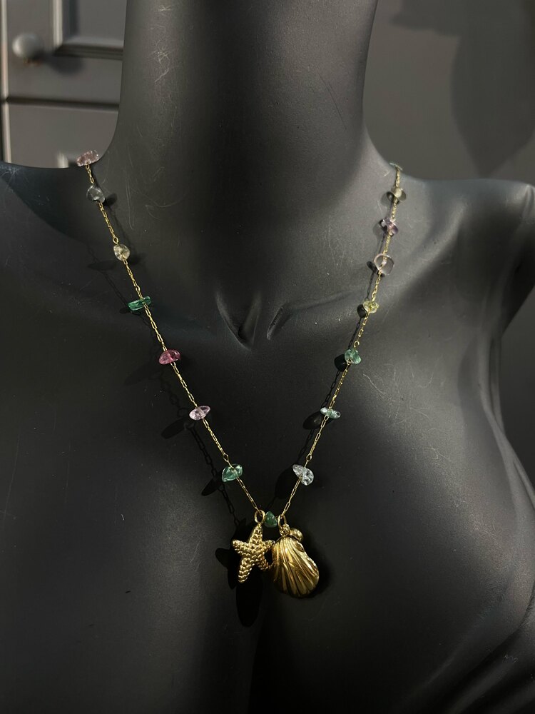 Gold Deniz Işıltısı Kolye