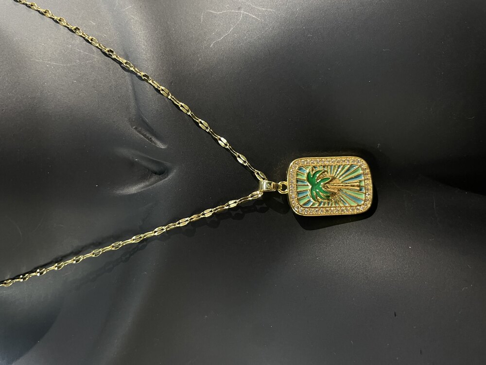 Gold Palm Kolye