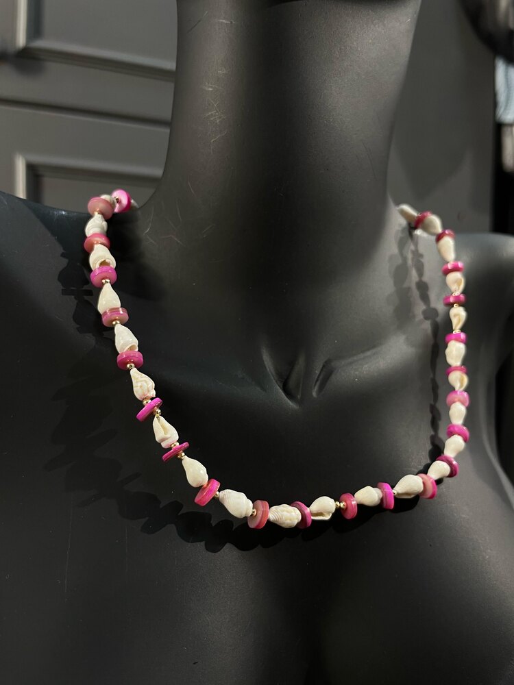 Pembe Deniz Işıltısı Kolye