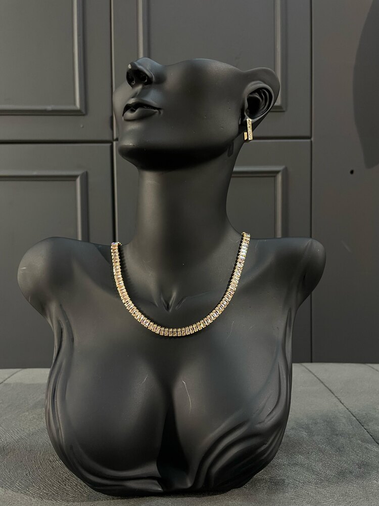 Gold Baget Su Yolu Kolye