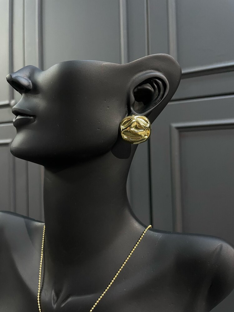 Gold Luna Küpe