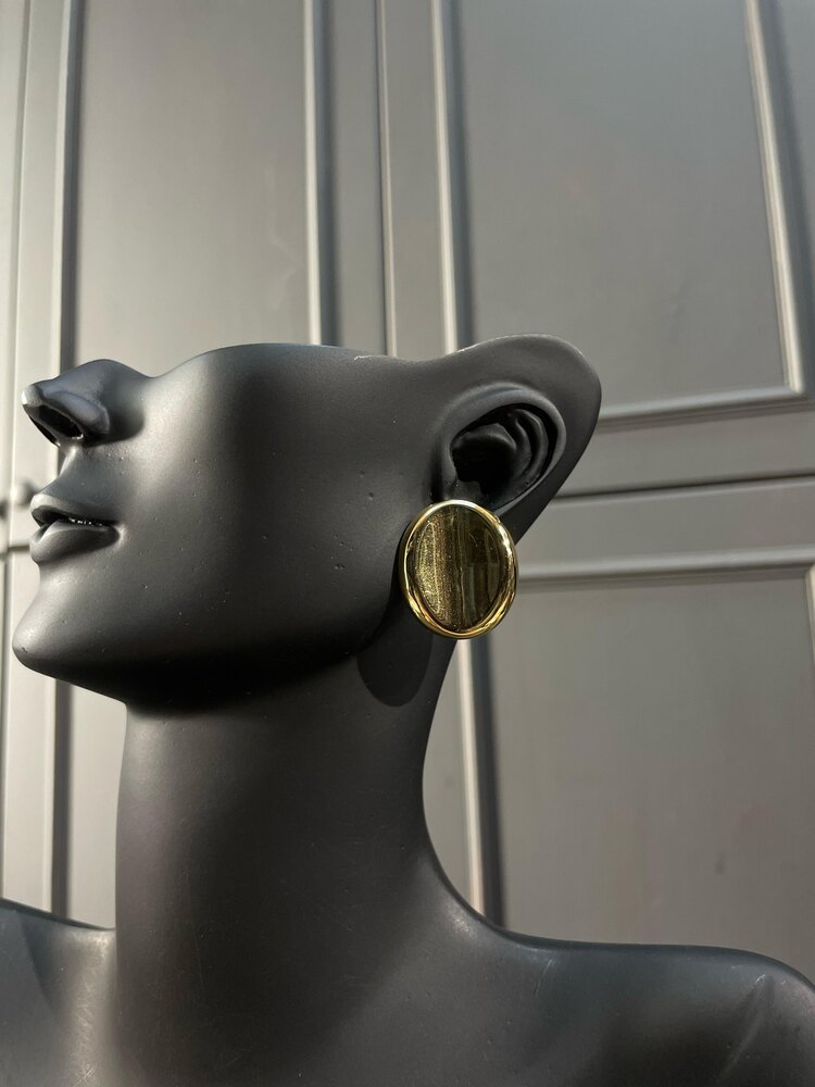 Gold Saphira Küpe 