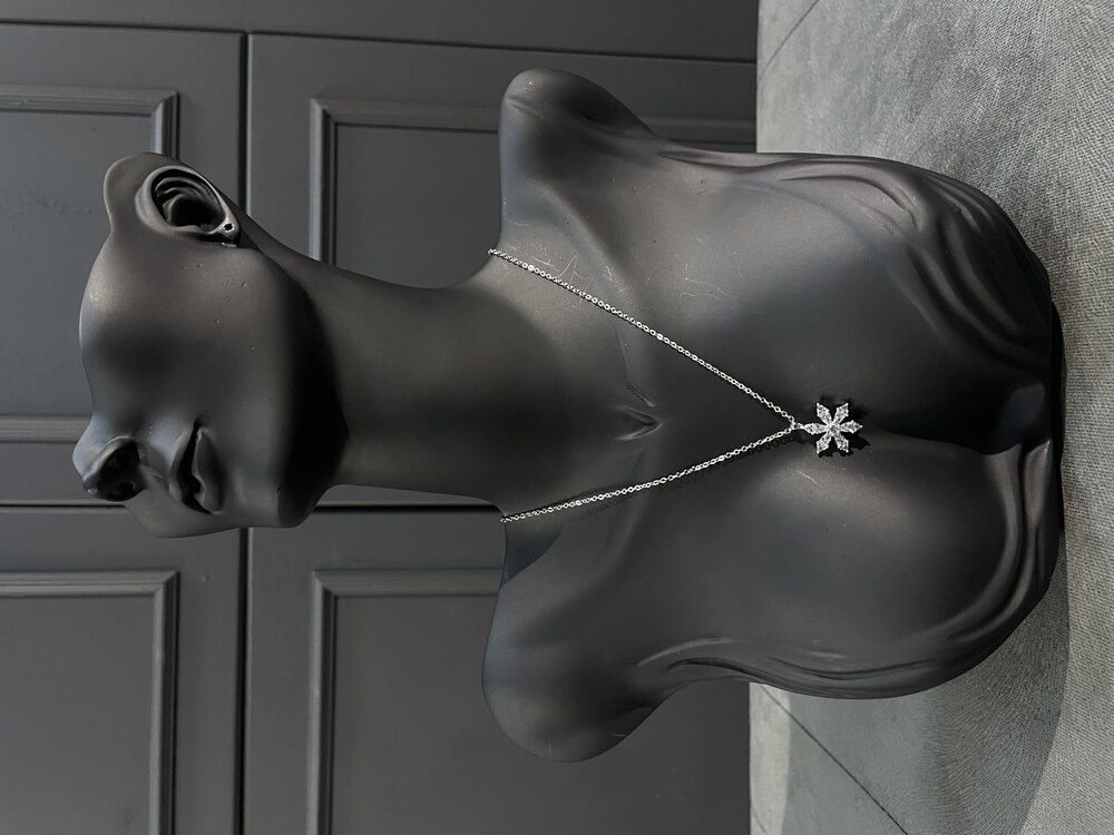 Silver Lotus Çiçeği Kolye