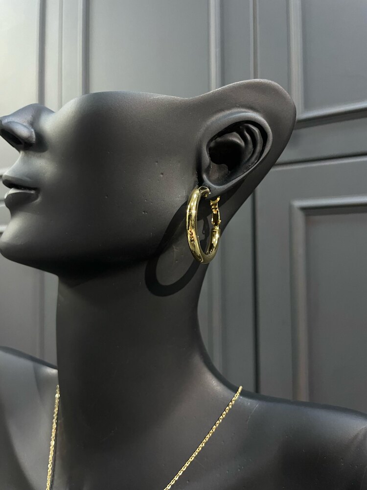 Gold Halka Küpe