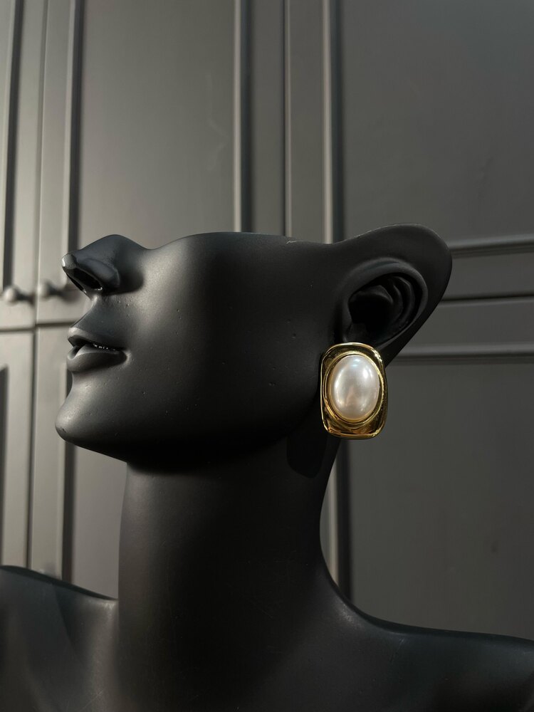 Gold Perla Küpe 
