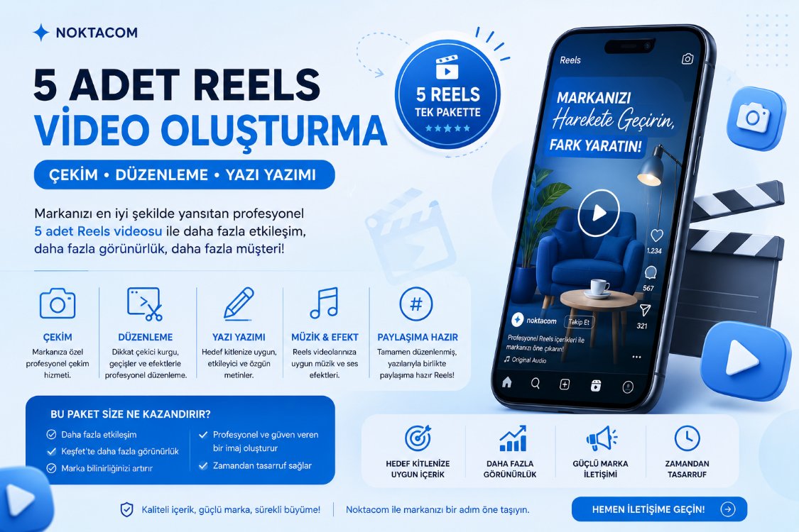 5 ADET İNSTAGRAM REELS İÇERİĞİ 