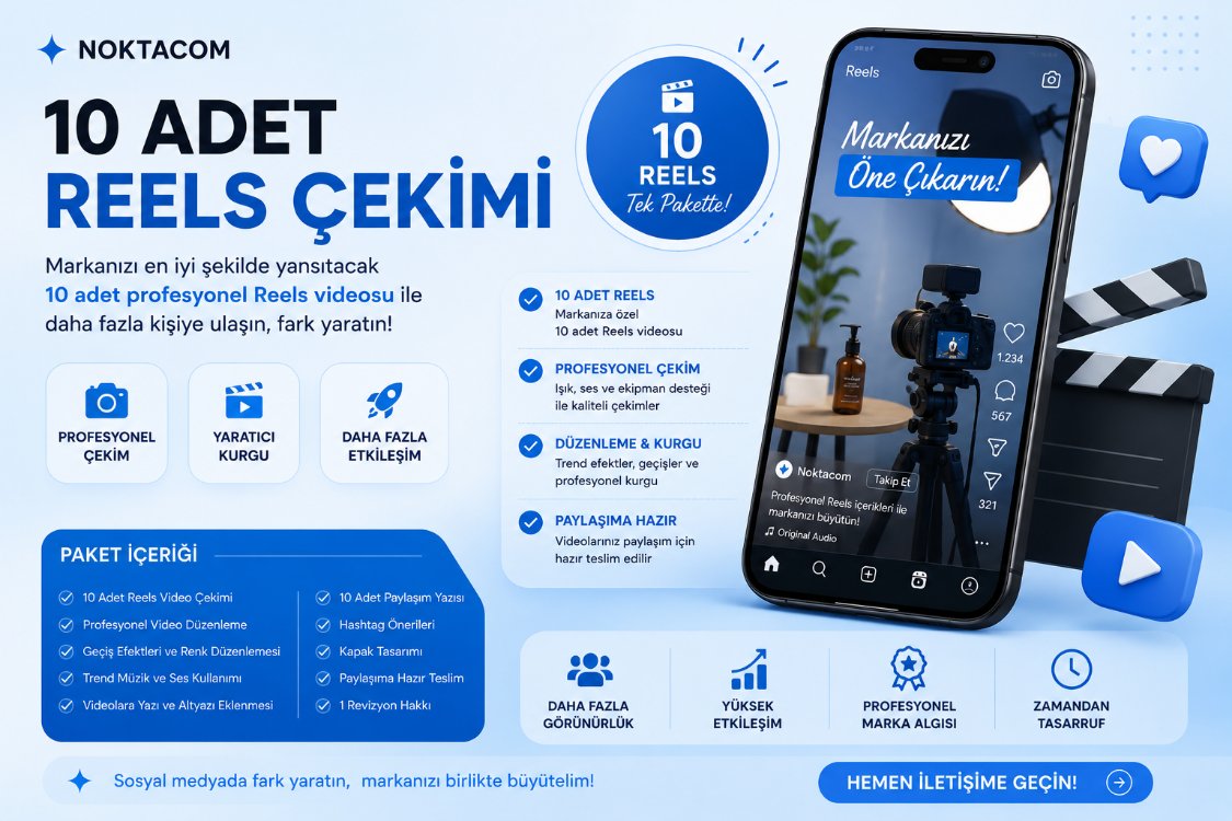 10 ADET REELS PAKETİ 