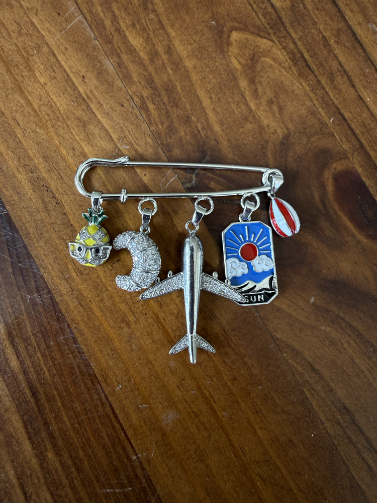 Just Go Brooch