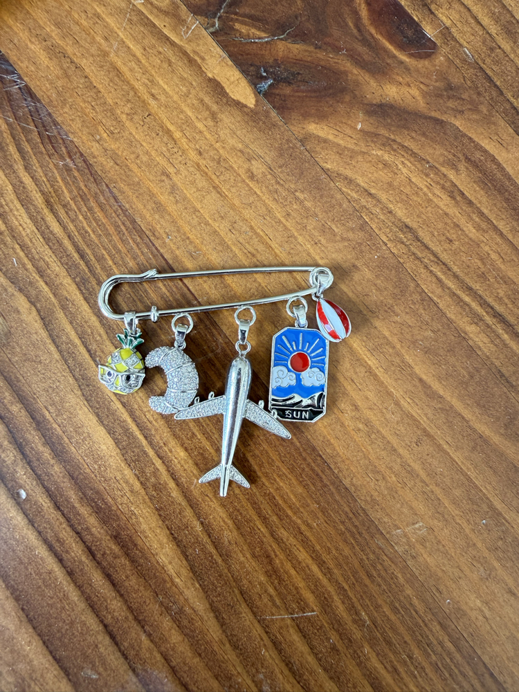 Just Go Brooch