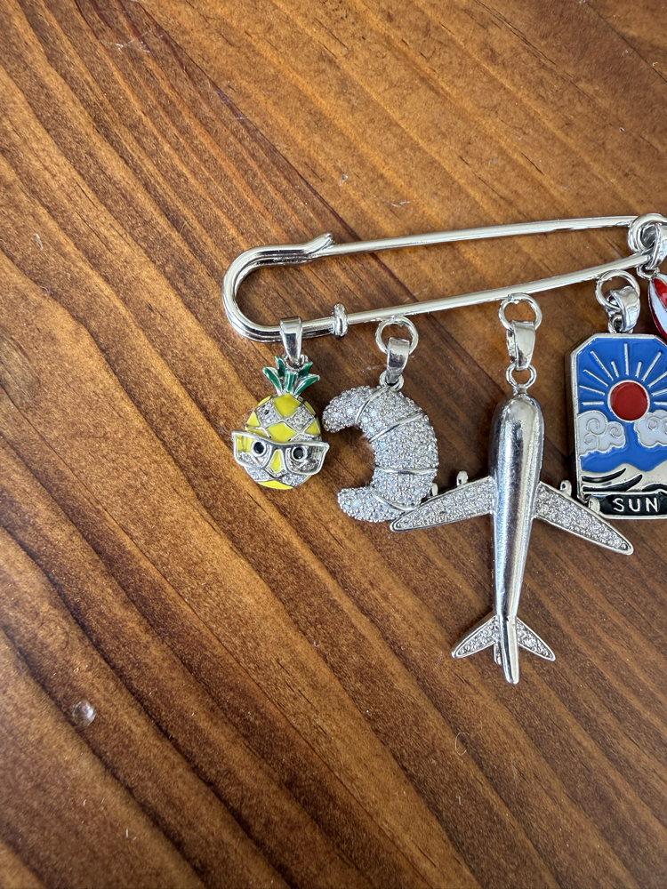 Just Go Brooch