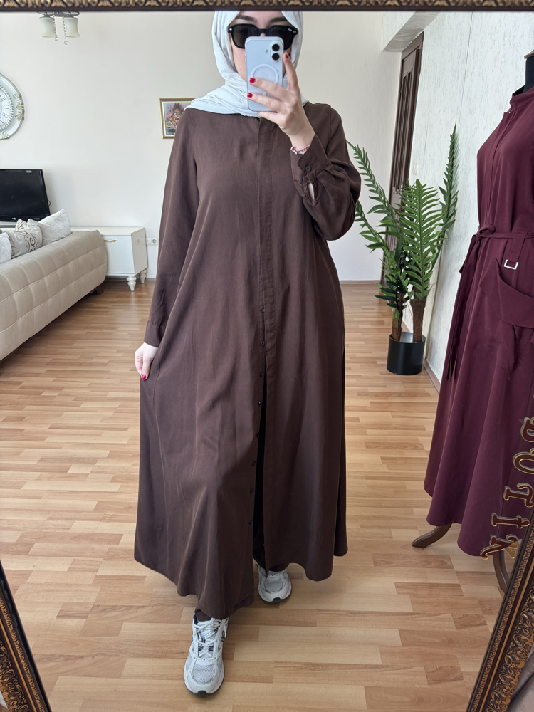 Tensel kahverengi pardüse ve Pantalon