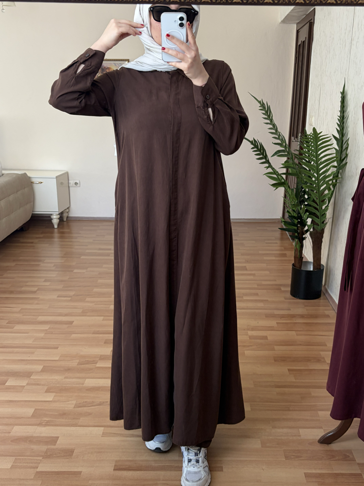 Tensel kahverengi pardüse ve Pantalon