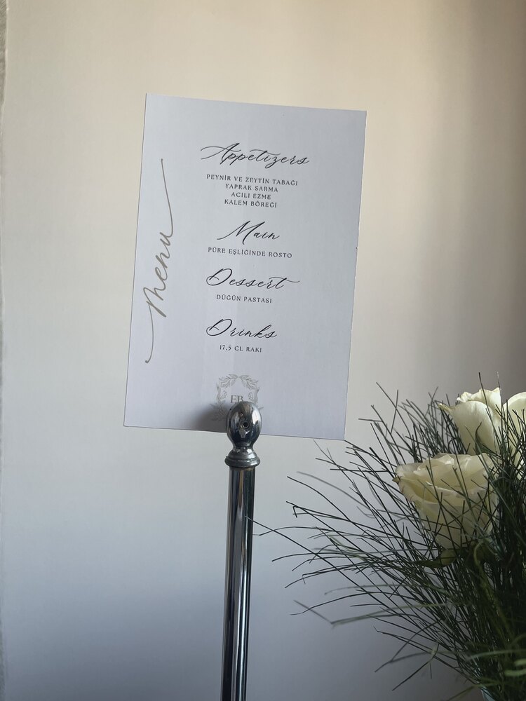 Wedding Menu✨